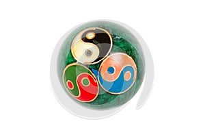 Old yin yang ball