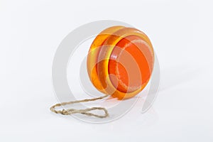 Old yoyo orange isolated on white