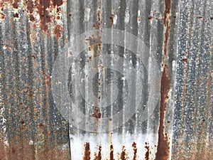 Old zinc sheet by rust texture pattern background