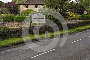 Oldcastle, County Meath, Ireland, 26th June 2023. Village sign