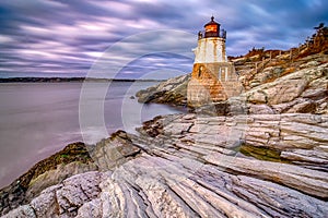 Oldcastle lighthouse in newport rhode island