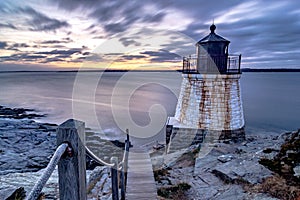 Oldcastle lighthouse in newport rhode island