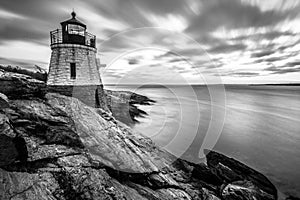 Oldcastle lighthouse in newport rhode island