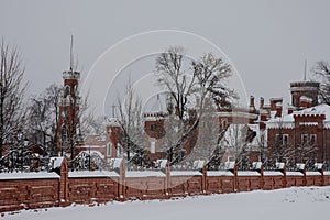 Oldenburg palace in Ramon winter landscape