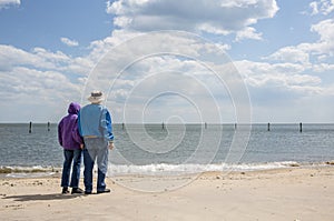 Older Couple on the beach