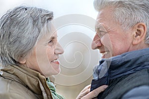 Older couple on a walk