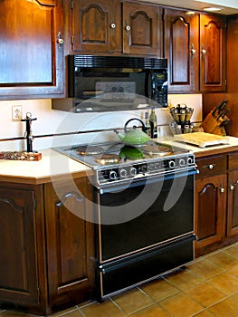 Older kitchen and stove