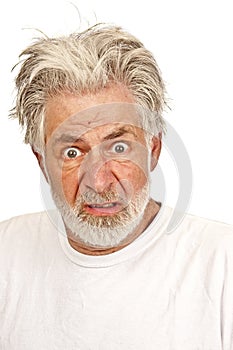 Older Man With Expression of Disgust or Anger