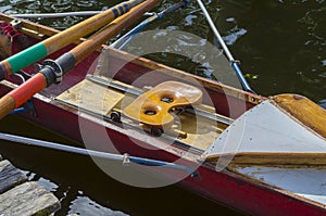 Older single Academy rowing boat.