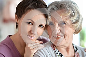 Older woman and a young woman