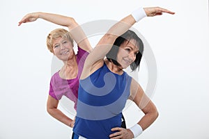Older women working out