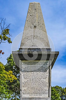 Oldest 1799 Monument Battle Green Common Lexington Massachusetts