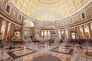 Oldest building in the Rome Pantheon interior