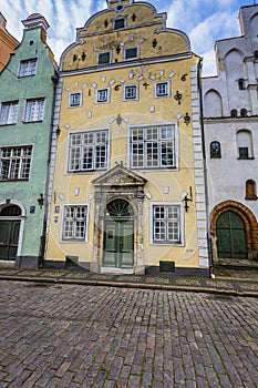 Oldest buildings in Riga Latvia - the Three Brothers