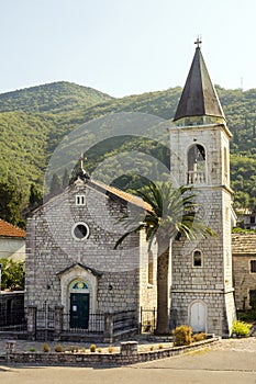 The oldest church in Tivat, Montenegro