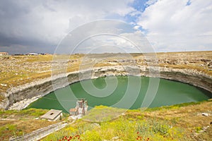 The oldest known sinkhole in the region, 70 kilometers northeast of Konya / Turkey