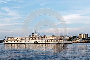 The oldest paddle steamer of Russia of N.V.Gogol on the river Northern Dvina.