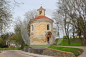 Oldest Rotunda of St. Martin in in Vysehrad, Prague