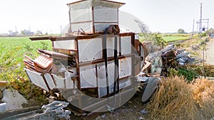 Oldest thresher machine in indian farm