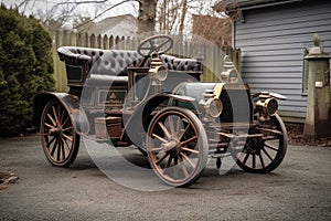 oldest vehicle in collection, from horse-drawn carriage to horseless carriage