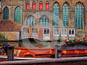 Oldschool boat by the water