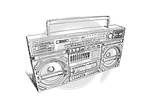 Oldschool boombox