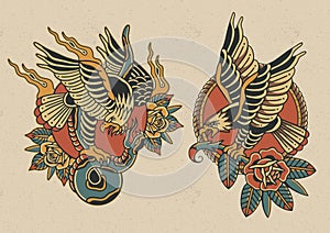 Old Skool Tattoo flash set