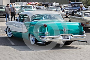 1956 Oldsmobile 98 DHC Holiday CoupÃÂ© classic car at Rosmalen, The Netherlands - May 10, 2015