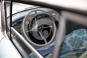 Oldsmobile S-88 with Bakelite Steering Wheel and Interior Snapshot