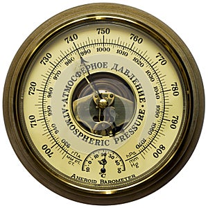 Oldstyle aneroid barometer