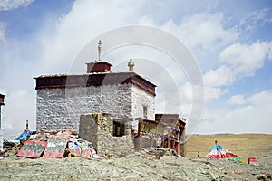 Oldtemple in monastery photo