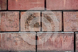 Oldtime oldfashion brickwork