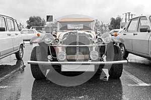 Oldtimer Mercedes Benz SSK - selective color isolation