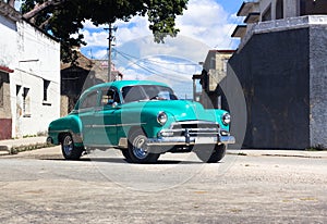 A Oldtimer on the road in Cuba