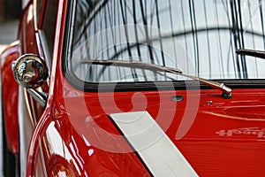 Oldtimer Rover Mini Cooper at Drop Down expo in Bucharest