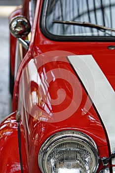 Oldtimer Rover Mini Cooper at Drop Down expo in Bucharest