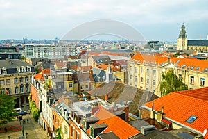 Oldtown, modern architecture, Brussels, Belgium