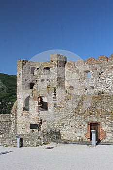 Old castles - Devin castle in Slovakia, medieval fortress