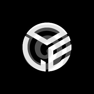 OLE letter logo design on black background. OLE creative initials letter logo concept. OLE letter design