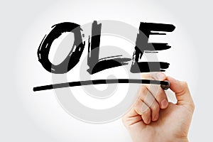 OLE - Object Linking and Embedding acronym