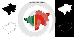 Oleiros outline map