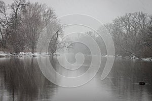 Olentangy River Winter Storm photo