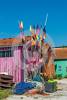 Oleron Island harbour Atlantic coast France