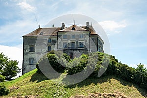 Olesko castle on the hill near Lviv Ukraine
