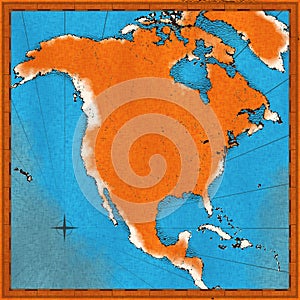 Olf map of North America