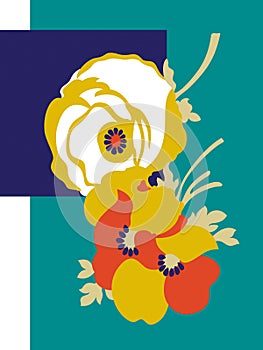 OLGA (1979) “flower power” bouquet N°1.