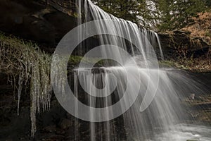 Olgebay Falls on a Chilly Morning - Wheeling, WV