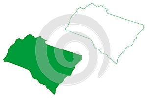 Olho dAgua Grande municipality Alagoas state, Municipalities of Brazil, Federative Republic of Brazil map vector illustration, photo
