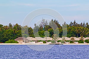 Olhuveli island resort Maldives scenery