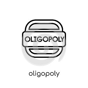 Oligopoly icon. Trendy modern flat linear vector Oligopoly icon